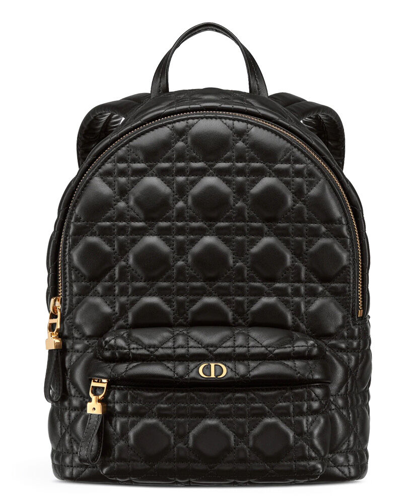 Christian Dior Small Dior Lambskin Backpack Black